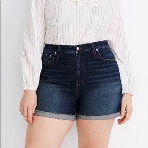 Madewell high-rise denim shorts